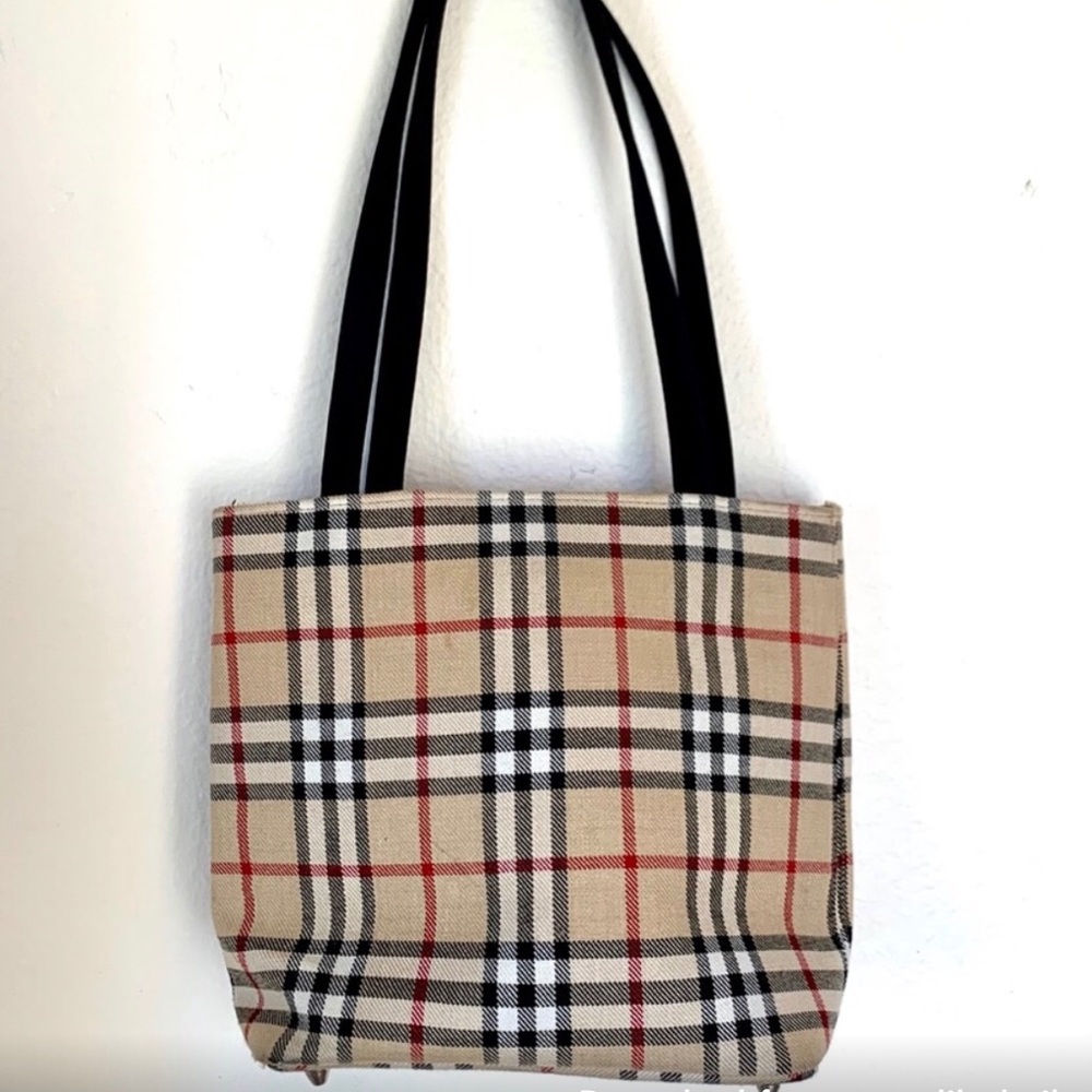 Plaided bag/tote/lunch bag